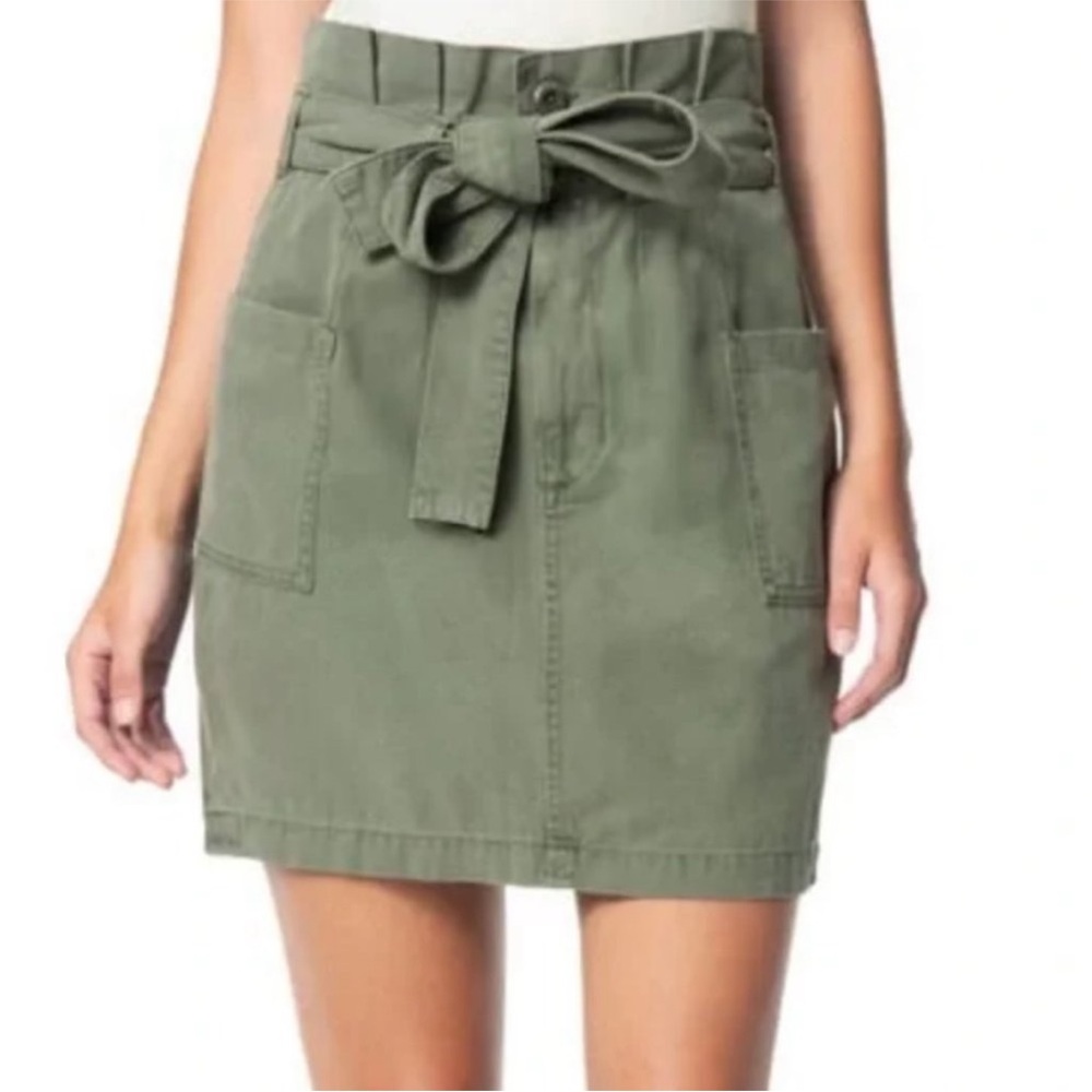 Blu Pepper Green Cargo Mini Skirt